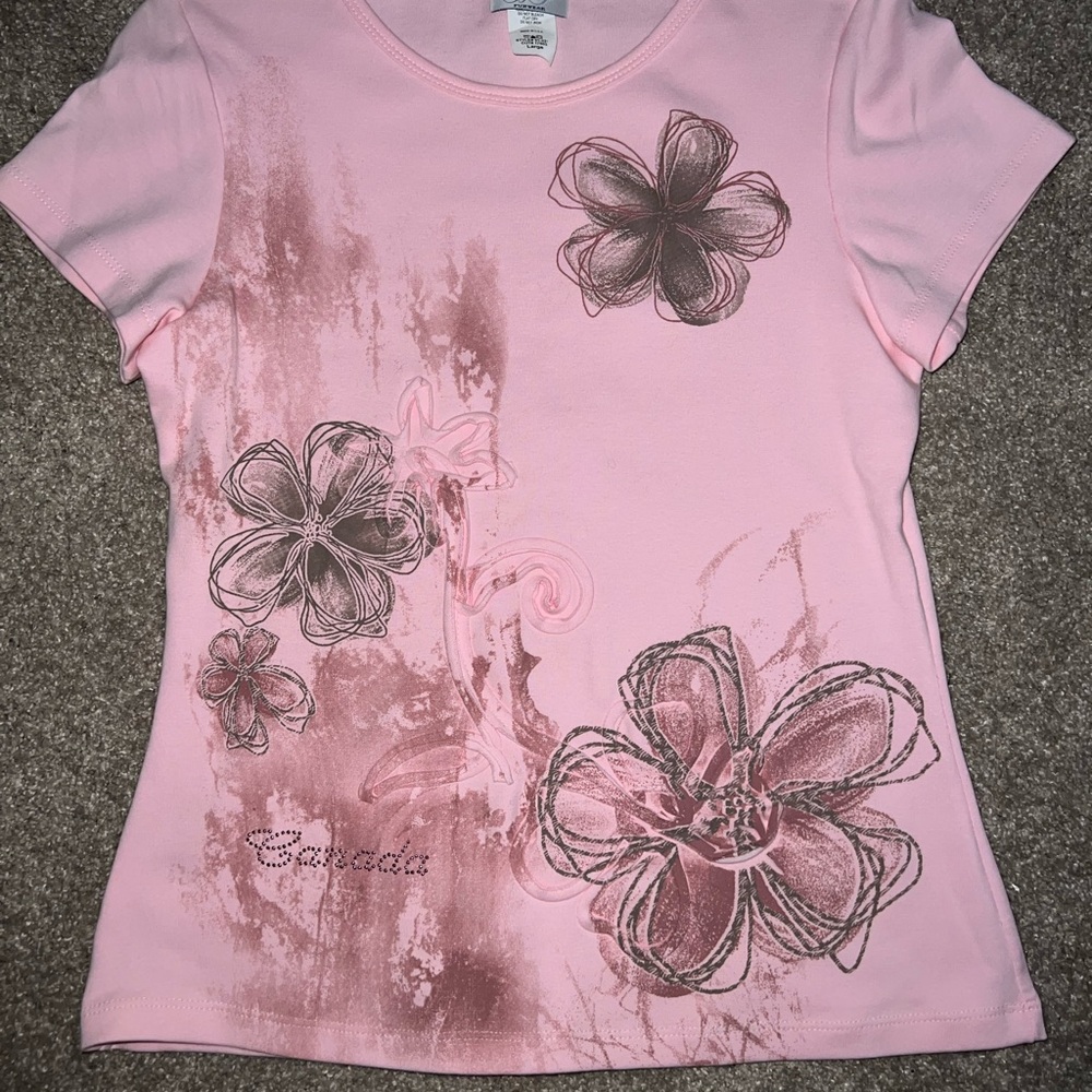 Pink Floral Women's Top